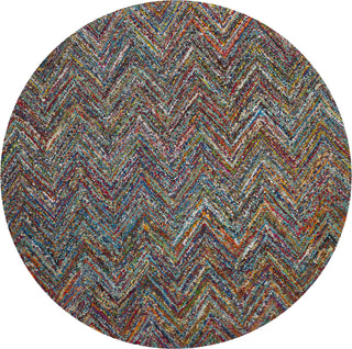 Safavieh Nantucket Blue/Multi Area Rug Round