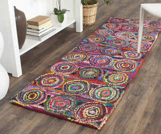 Safavieh Nantucket Pink/Multi Area Rug Room Scene Feature