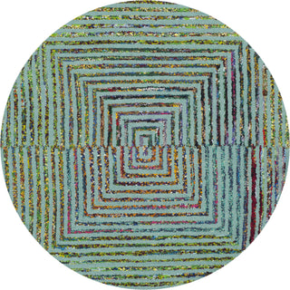 Safavieh Nantucket 603 Teal Area Rug Round