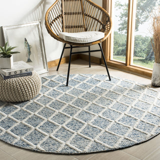 Safavieh Natura NAT711 Ivory/Blue Area Rug Room Scene