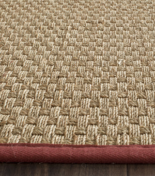 Safavieh Natural Fiber NF114D Natural/Red Area Rug 