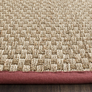 Safavieh Natural Fiber NF114D Natural/Red Area Rug 