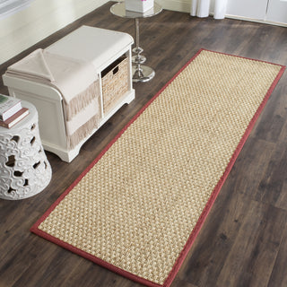 Safavieh Natural Fiber NF114D Natural/Red Area Rug 