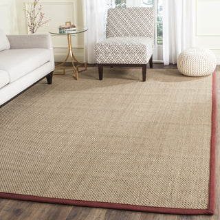 Safavieh Natural Fiber NF114D Natural/Red Area Rug 