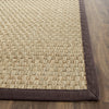 Safavieh Natural Fiber NF114K Natural/Dark Brown Area Rug 