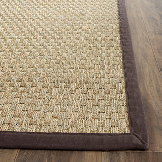 Safavieh Natural Fiber NF114K Natural/Dark Brown Area Rug 