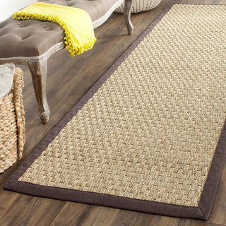 Safavieh Natural Fiber NF114K Natural/Dark Brown Area Rug 