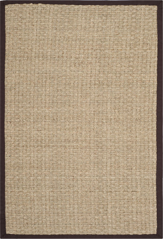 Safavieh Natural Fiber NF114K Natural/Dark Brown Area Rug 