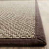 Safavieh Natural Fiber NF114K Natural/Dark Brown Area Rug 