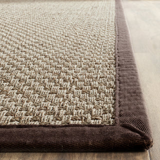 Safavieh Natural Fiber NF114K Natural/Dark Brown Area Rug 