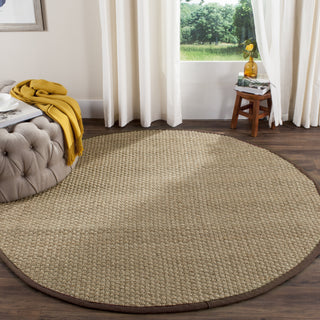 Safavieh Natural Fiber NF114K Natural/Dark Brown Area Rug 