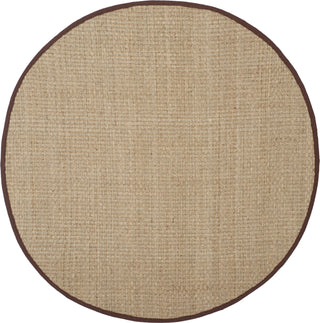 Safavieh Natural Fiber NF114K Natural/Dark Brown Area Rug 