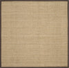 Safavieh Natural Fiber NF114K Natural/Dark Brown Area Rug 