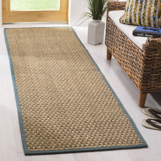 Safavieh Natural Fiber NF114M Natural/Light Blue Area Rug  Feature