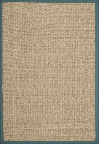 Safavieh Natural Fiber NF114M Natural/Light Blue Area Rug 