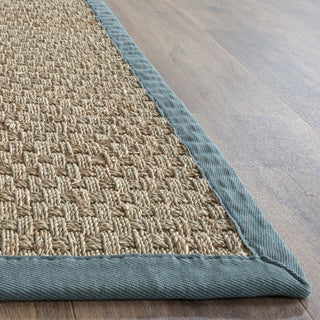 Safavieh Natural Fiber NF114M Natural/Light Blue Area Rug 