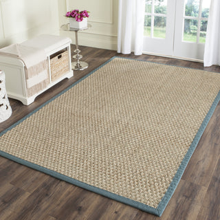 Safavieh Natural Fiber NF114M Natural/Light Blue Area Rug 