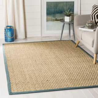 Safavieh Natural Fiber NF114M Natural/Light Blue Area Rug 