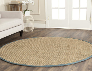 Safavieh Natural Fiber NF114M Natural/Light Blue Area Rug 