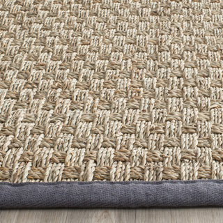 Safavieh Natural Fiber NF114Q Natural/Dark Grey Area Rug 