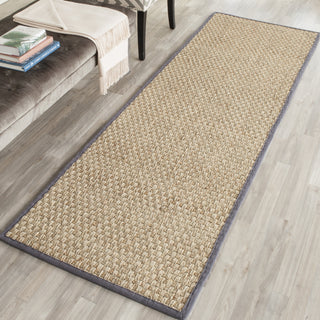 Safavieh Natural Fiber NF114Q Natural/Dark Grey Area Rug 