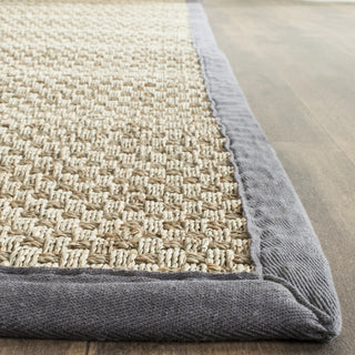 Safavieh Natural Fiber NF114Q Natural/Dark Grey Area Rug 