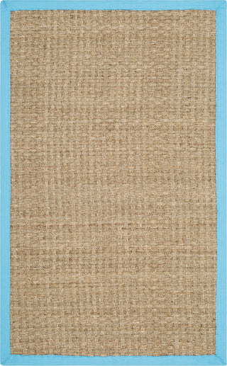 Safavieh Natural Fiber NF114S Natural/Turquoise Area Rug 