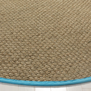 Safavieh Natural Fiber NF114S Natural/Turquoise Area Rug 