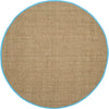 Safavieh Natural Fiber NF114S Natural/Turquoise Area Rug 