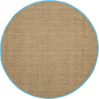 Safavieh Natural Fiber NF114S Natural/Turquoise Area Rug 