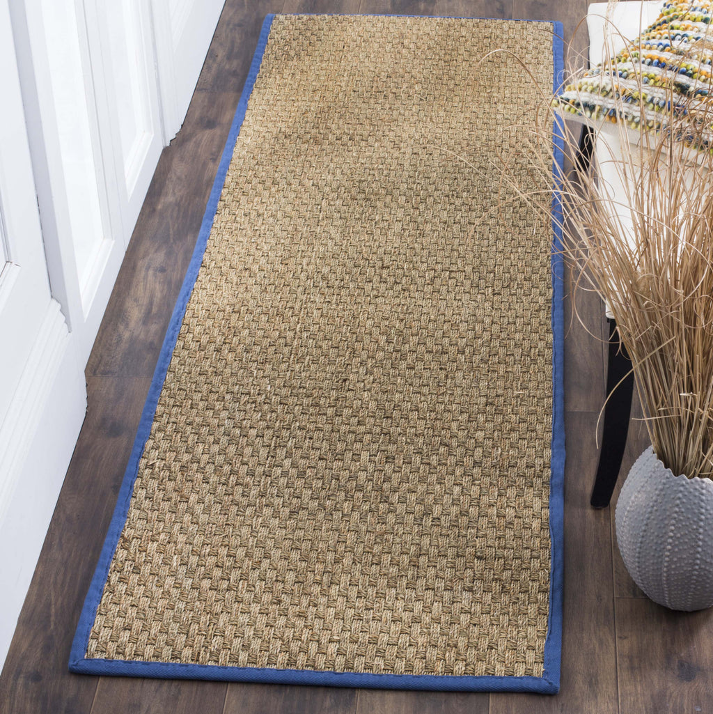 Safavieh Natural Fiber NF114T Natural/Navy Area Rug  Feature