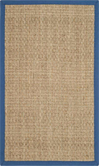 Safavieh Natural Fiber NF114T Natural/Navy Area Rug 