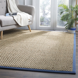 Safavieh Natural Fiber NF114T Natural/Navy Area Rug 