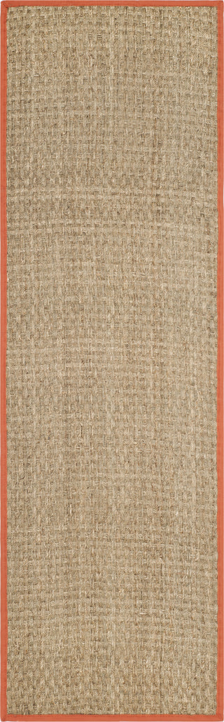 Safavieh Natural Fiber NF114Y Natural/Rust Area Rug 