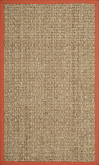 Safavieh Natural Fiber NF114Y Natural/Rust Area Rug 