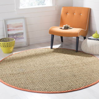 Safavieh Natural Fiber NF114Y Natural/Rust Area Rug 