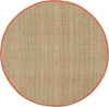 Safavieh Natural Fiber NF114Y Natural/Rust Area Rug 