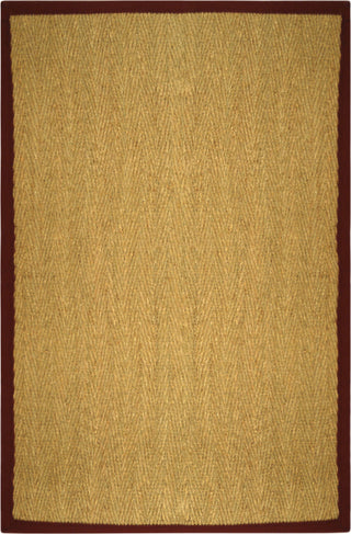 Safavieh Natural Fiber NF115D Natural/Red Area Rug 