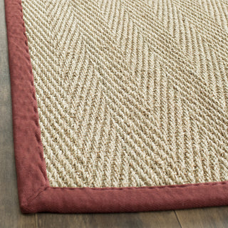 Safavieh Natural Fiber NF115D Natural/Red Area Rug 