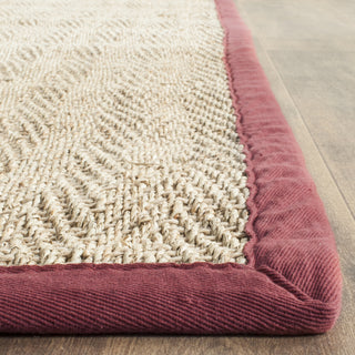 Safavieh Natural Fiber NF115D Natural/Red Area Rug 