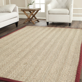 Safavieh Natural Fiber NF115D Natural/Red Area Rug 