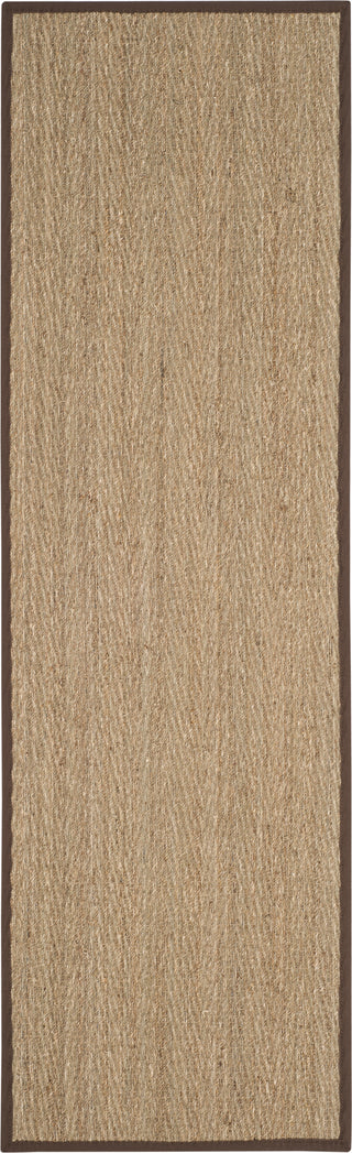 Safavieh Natural Fiber NF115K Natural/Dark Brown Area Rug 