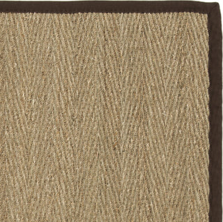 Safavieh Natural Fiber NF115K Natural/Dark Brown Area Rug 