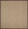 Safavieh Natural Fiber NF115K Natural/Dark Brown Area Rug 