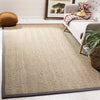 Safavieh Natural Fiber NF115Q Natural/Dark Grey Area Rug  Feature