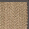 Safavieh Natural Fiber NF115Q Natural/Dark Grey Area Rug 