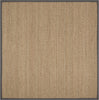 Safavieh Natural Fiber NF115Q Natural/Dark Grey Area Rug 