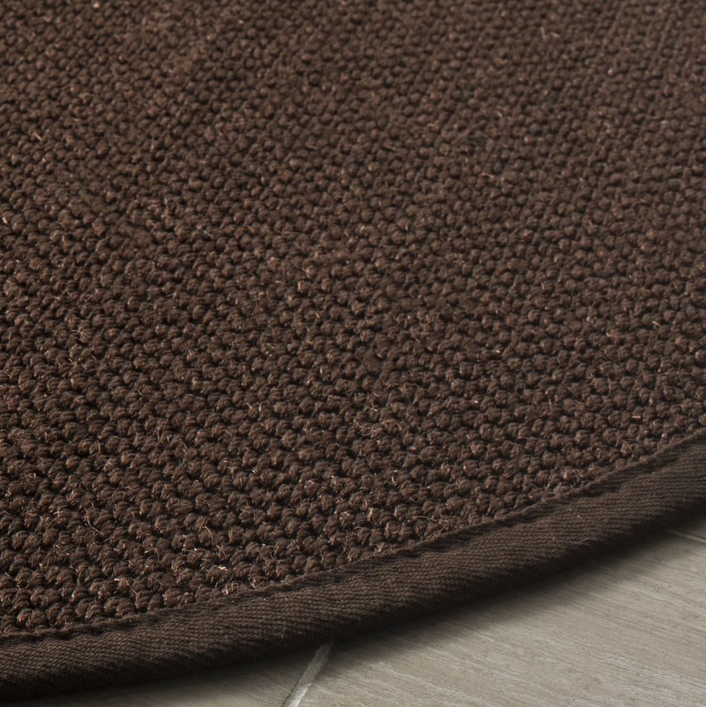 Brown Textured Rug Safavieh Natural Fiber NF133D Chocolate/Dark Brown Area Rug ...