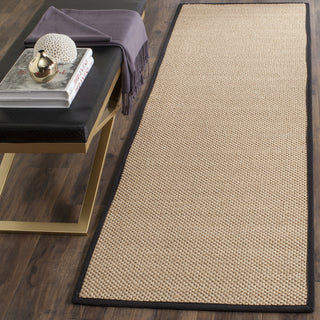 Safavieh Natural Fiber NF141A Maize/Black Area Rug 