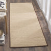 Safavieh Natural Fiber NF141C Maize/Brown Area Rug 
